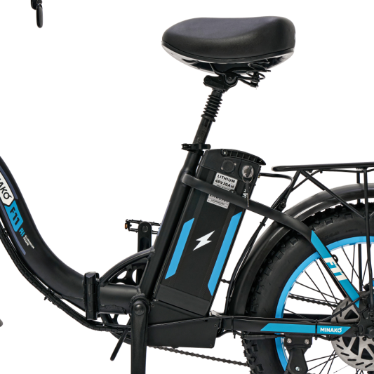 Электровелосипед Minako F11 Pro 20ah, синий