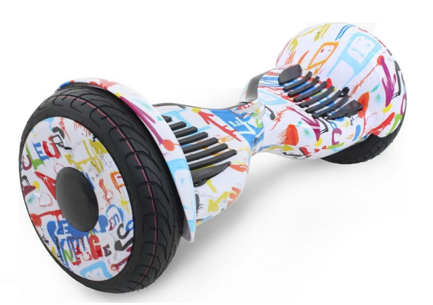 Гироскутер Smart Balance SUV New Premium 10.5 дюймов APP, белый граффити