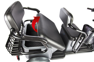 Электротрицикл Rutrike Экипаж, серый