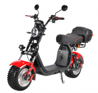 Электроскутер WHITE SIBERIA PRO CITYCOCO 2500W, красный